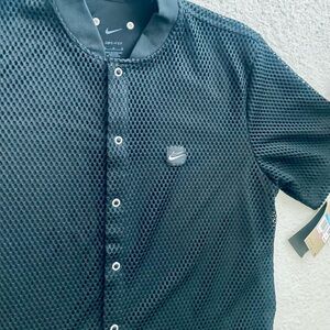 Nike “EASY” double SWOOSH Mesh Button-Up